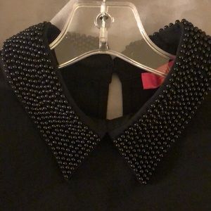 Beaded collar cap sleeves Catherine Malandrino